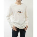 トミー ヒルフィガー TOMMY HILFIGER トミーヒルフィガー Tommy Hilfiger ロンT 長袖 Tシャツ ロゴ メンズ レディース 09T4329 丸首 部屋着 ルームウェア TOMMY HILFIGER L/S CREW NECK （ナチュラルホワイト）