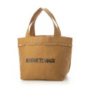 ミネトンカ MINNETONKA フリンジトートバッグ fringe-logo-toto-br (BROWN)