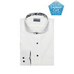 トーキョーシャツ TOKYO SHIRTS 【Layered Cool】 形態安定 ホリゾンタルワイドカラー 長袖 ワイシャツ （ホワイト）