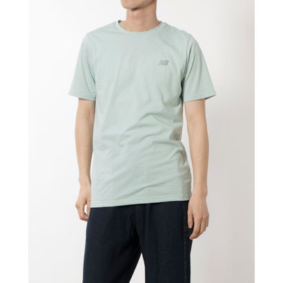ニューバランス New Balance メンズ 半袖機能Tシャツ ヘザーテックショートスリーブTシャツ_Sport Essentials MT41070 (ブルー)