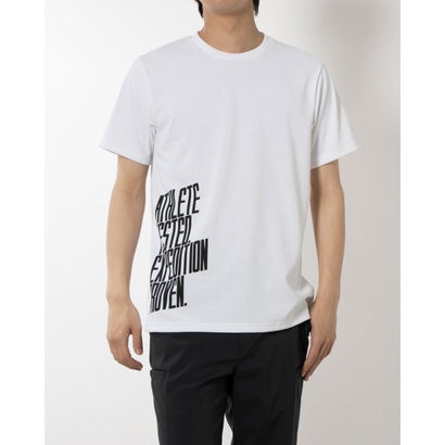 ザ ノース フェイス THE NORTH FACE メンズ 陸上/ランニング 半袖Tシャツ S/S TNF Message Tee_ショートスリーブティーエヌエフメッセージティー NT32487 （ホワイト）