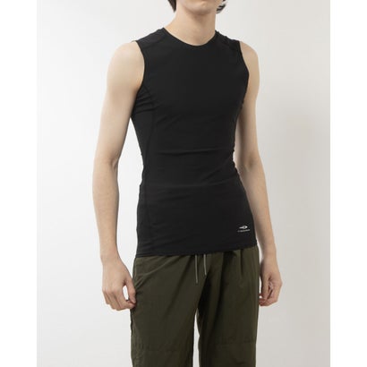 ティゴラ TIGORA メンズ フィットネス ノースリーブコンプレッションインナー ノースリーブコンプレッション_iCOOL TR-3A1204UT (ブラック...