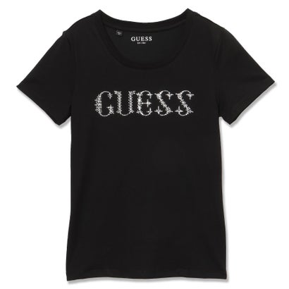 QX GUESS LADIES S/Slv Tee Shirt iBLKj  TVc fB[X