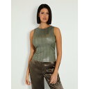 ゲス GUESS CRISTINA Rhinestone TaNecklace Top (F8HC) タンクトップ レディース