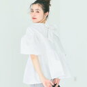 コカ coca パリフワバックリボンブラウス (White)