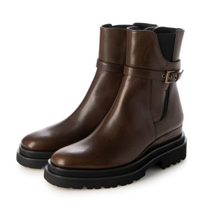 ラボ キゴシ ワークス RABOKIGOSHI works 6.5cm本革厚底ベルト付きサイドゴアブーツ （カーキ）のサムネイル