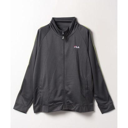 フィラ FILA ジャージスタンドジャケット （チャコールグレー×イエロー）