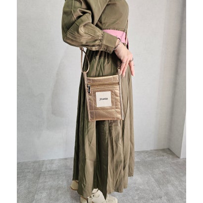 ジュエティ jouetie メタリックPUキルティング スリムミニショルダーバッグ （PNK）