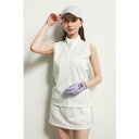 サイドラインノースリZIP UP WHT