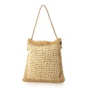 カシュカシュ cache cache メタリックヤーンパネル編みトート (GD)