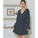 【ラッシュガード】2wayカシュクールトッパーチュニック (ネイビー)