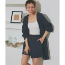 【ラッシュガード】ヘムフリルショートパンツ (ネイビー)