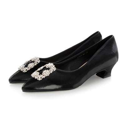ナチュラルフレックス NATURAL FLEX ルイーズジェムストーンパンプス （BLACK）