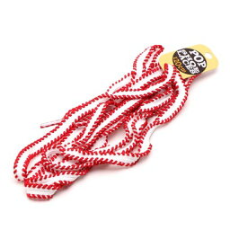 シューレース SHOELACE 10mmステッチシューレース【返品不可商品】 （WHITE/RED）