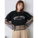 レトロガール RETRO GIRL チュールTEESET (BLK1)