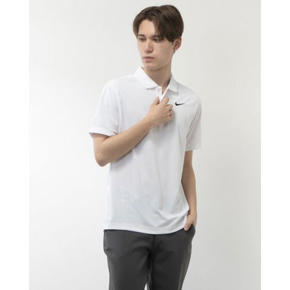 ナイキ NIKE メンズ 半袖ポロシャツ ナイキコート DF ソリッド S/S ポロ DH0858100 (ホワイト/(ブラック))