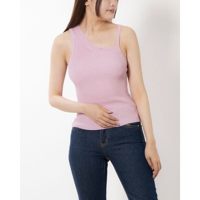 デニーローズ DENNY ROSE ラメニットアシメショルダーノースリ (PINK) デニーローズ DENNY ROSE ラメニットアシメショルダーノースリ (PINK)