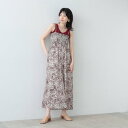 ギャレスト GALLEST ボヘミアンプリントサロペット (ボルドー(564))