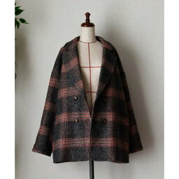 アルゴトウキョウ ARGO TOKYO Wool Blend Over Check Jacket 21122 ウールブレンドオーバーチェックジャケット （レッド）