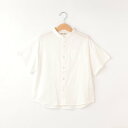 シューラルー キッズ SHOO・LA・RUE/Kids 【110-140cm】フレンチリネン半袖シャツ (ホワイト(001))