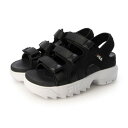 フィラ FILA レディース スポーツサンダル ディスラプター SD パフィー USS23082 （BK/WH/RD）