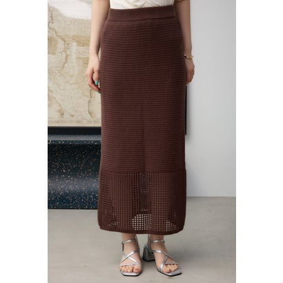 クロシェニットスカート D/BRN3