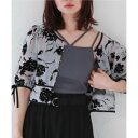 アルシーヴ archives パイピングフロッキー2WAYブラウス (GRY)