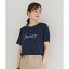 ドゥ アルシーヴ DOUX ARCHIVES JanneロゴプリントTシャツ （NVY）