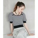 アルシーヴ archives 3wayホルターパイピングニット (WH/BK)