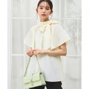 ルイルエブティック RUIRUE BOUTIQUE マルチway 洗える |ワイドハイネック・ボウタイブラウス | 半袖 フレアスリーブ ハイネック トップス 体型カバー オフィスカジュアル 通勤服 華やか 羽織