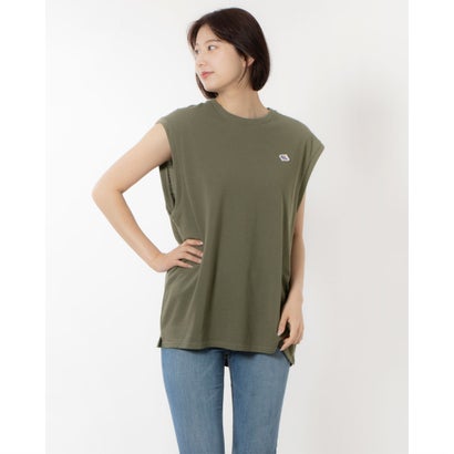 ジェーイーモーガン JEMORGAN ワッペン付き鹿の子ビックサイズノースリーブ/カノコベスト (カーキ)