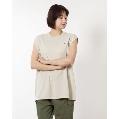 ジェーイーモーガン JEMORGAN ワッペン付き鹿の子ビックサイズノースリーブ/カノコベスト (ベージュ)