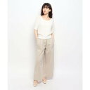 ファナカ Fanaka コットンリネンワイドパンツ