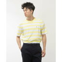 トミー ヒルフィガー TOMMY HILFIGER スラブコットンボーダーTシャツ (イエロー)