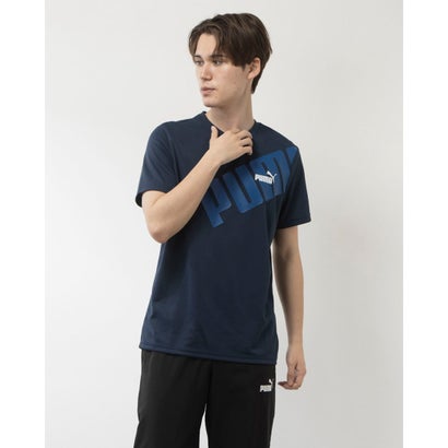 プーマ PUMA メンズ 半袖機能Tシャツ PUMA POWER SS Tシャツ_ 681918 （CLUB NAVY）