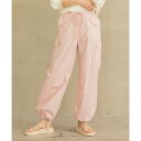 テディショップ Teddyshop レディース ラフシルエットバルーンカーゴパンツ (ピンク)