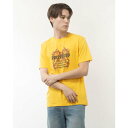 スタイルブロック STYLEBLOCK (MT100)半袖プリントTシャツ(ロックプリント) (イエロー)