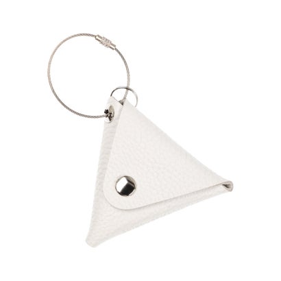 バトーエモンターニュ Bateau et Montagne FOLDING TRIANGLE COIN CASE フォールディング トライアングル コインケース ワイヤーリング付き （ホワイト）
