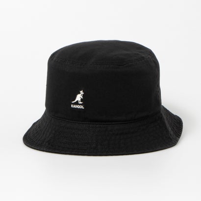 JS[ KANGOL WASHED BUCKET iBLACKj