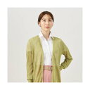 トーキョーシャツ TOKYO SHIRTS 透かしニット トッパーカーディガン (グリーン)(4)