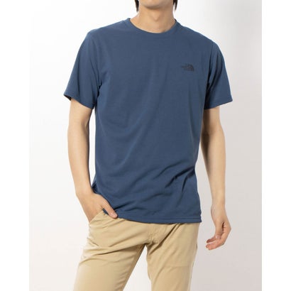 ノースフェイス ザ ノース フェイス THE NORTH FACE メンズ 陸上/ランニング 半袖Tシャツ S/S Run Mesh Half Dome Tee_ショートスリーブランメッシュハーフドームティー NT32471 （シェイディーブルー）