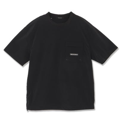 ゲス GUESS UNI S/Slv Woven Tee Shirt (BLK) 半袖 Tシャツ