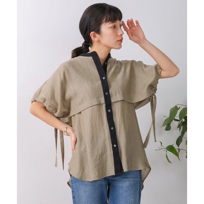 ブージュルード Bou Jeloud ワッシャードロストチュニック (ベージュ)