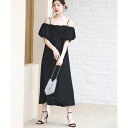 ルイルエブティック RUIRUE BOUTIQUE 3WAYスリーブ&フレアワンピースセット (ブラック)