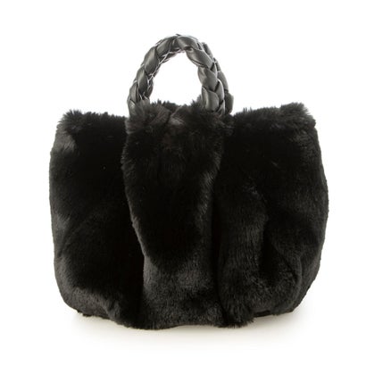 カシェリエ カシェリエ CACHELLIE C7994 F/FUR*PU BRAID TOTE （ブラック）