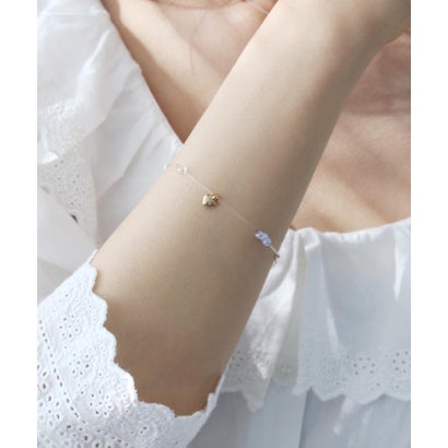 スリーフォータイム Three Four Time クリアワイヤーハートブレス (ピンク)