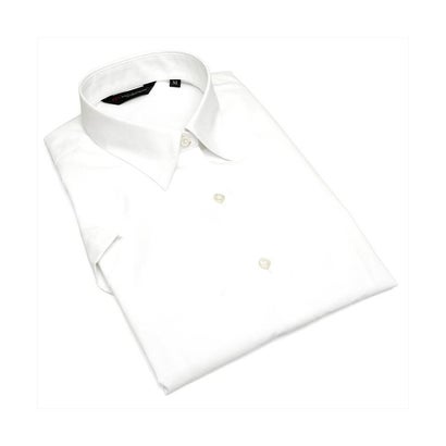 トーキョーシャツ TOKYO SHIRTS 【透け防止】 形態安定 レギュラー衿 半袖 レディースシャツ (ホワイト)