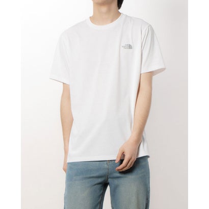 ザ ノース フェイス THE NORTH FACE メンズ 陸上/ランニング 半袖Tシャツ S/S Square Mountain LogoTee_ショートスリーブスクエアマウンテンロゴティー NT32377 （ホワイト）