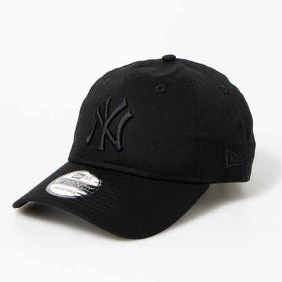 ニューエラ NEW ERA Newera キャップ 9TWENTY 野球チーム 920 ヤンキース ドジャース LA ベースボール NYY 柔らか クロスストラップ 調節可 帽子 NEWERA 9TWENTY （NYブラックxブラック）(4)