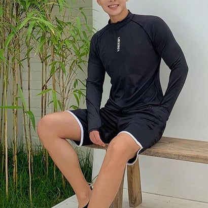 メゾンドラティール maison de LATIR スポーティーペアルック水着 （men's ブラック）